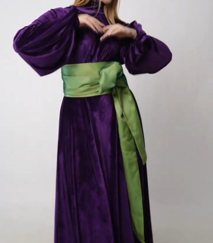 Purple Kaftan Set